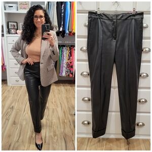 Ann Taylor Faux Leather Black Pants